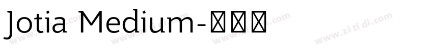 Jotia Medium字体转换